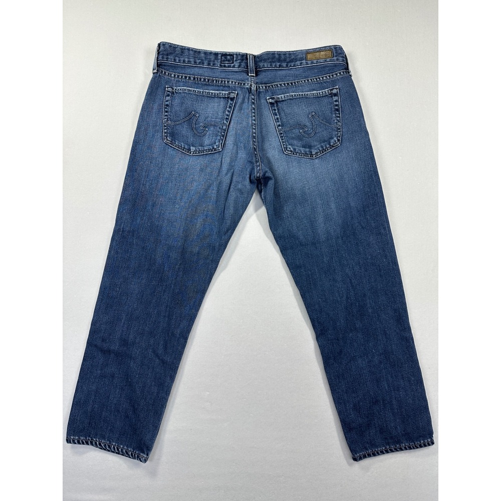 AG Adriano Goldschmied The Piper Crop Jeans Sz 29 Blue Slouchy Slim Capri USA - Picture 3 of 12